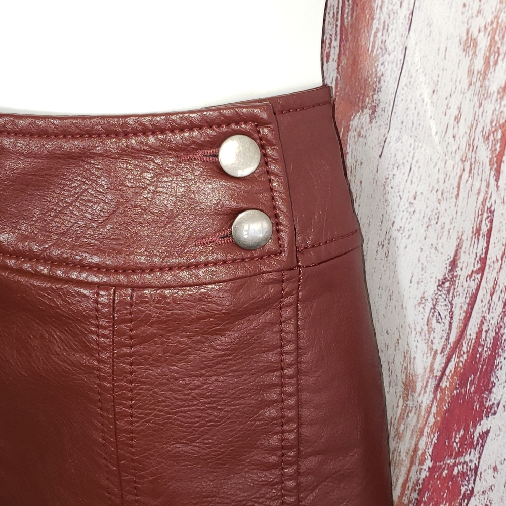 Free People Faux Leather Skirt - Picture 4 of 7